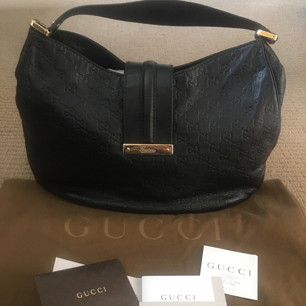 Authentic Gucci (Guccissima) medium hobo bag